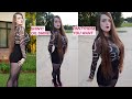 Shiny Pantyhose Try On With Black Shorts Black Tights And Black Pantyhose Review