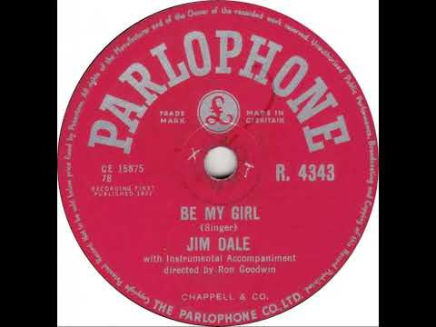 UK New Entry 1957 (142) Jim Dale - Be My Girl