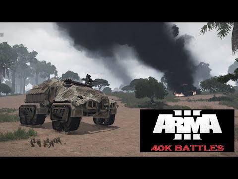 ARMA 3 40K Imperial Guard battle against Orks