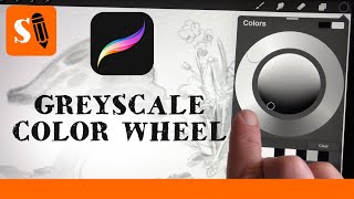 Procreate 5 Hack for Grayscale Color Wheel