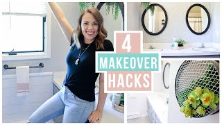 4 WAYS TO UPDATE A SPACE WITH PAINT | BUDGET FRIENDLY BATHROOM MAKEOVER