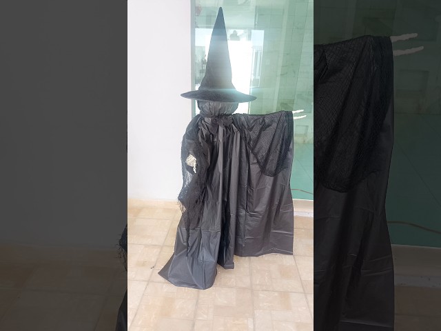 Vídeo relacionado con Decoración colgante de Halloween - Decoración de bruja de Halloween, adorno de estatua de bruja | Adornos de mesa de arena psicológica de resina Decoraciones de Halloween