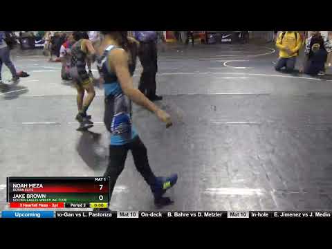10U TB 63-65 Noah Meza Duran Elite Vs Jake Brown Golden Eagles Wrestling Club