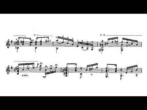Villa-Lobos: Chôros No. 1 in E minor for solo Guitar, W161