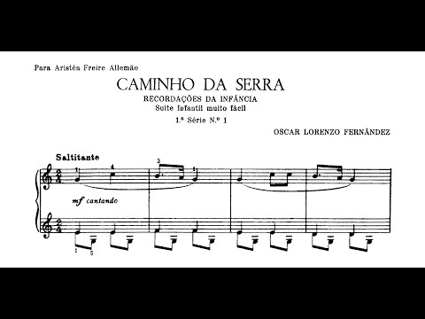 Lorenzo Fernandez - Caminho da serra (No.1 de Recordações da infância) (Carla Reis, piano)