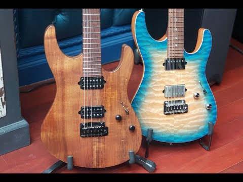 Suhr Modern Custom Koa vs Mahogany - Clean Sound