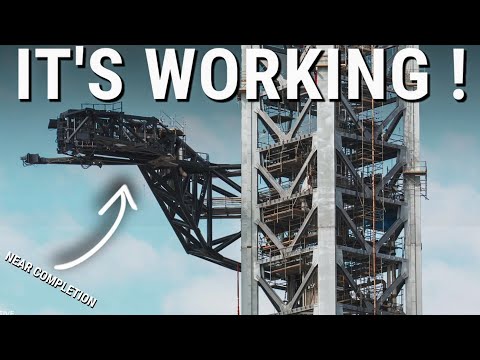 SpaceX Starship Launch Tower FINALLY Near Completion!