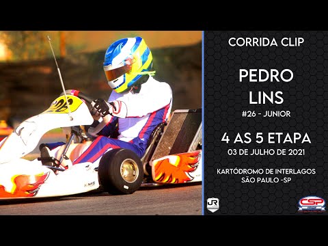 Pedro Lins Corrida Clip de Junior 4ª as 5ª etapa Copa São Paulo Light RBC de Kart 2021
