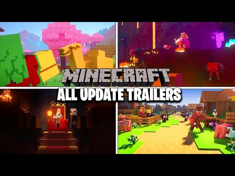 All Minecraft Animated Update Trailers (1.1-1.20 Update)