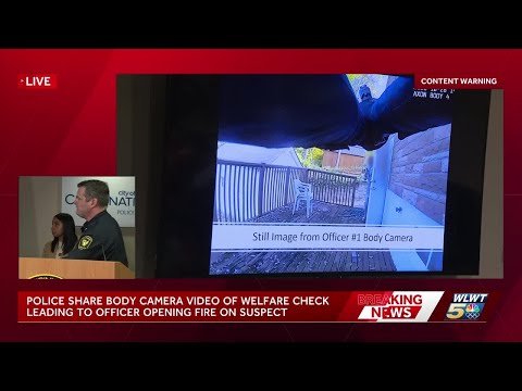 FULL PRESSER: Police share body cam video of welfare check leading up to officer opening fire on man
