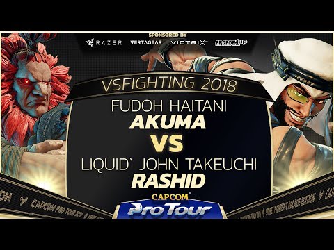 Fudoh Haitani (Akuma) vs Liquid` John Takeuchi (Rashid) - VSFighting 2018 -Top 16 -SFV - CPT 2018