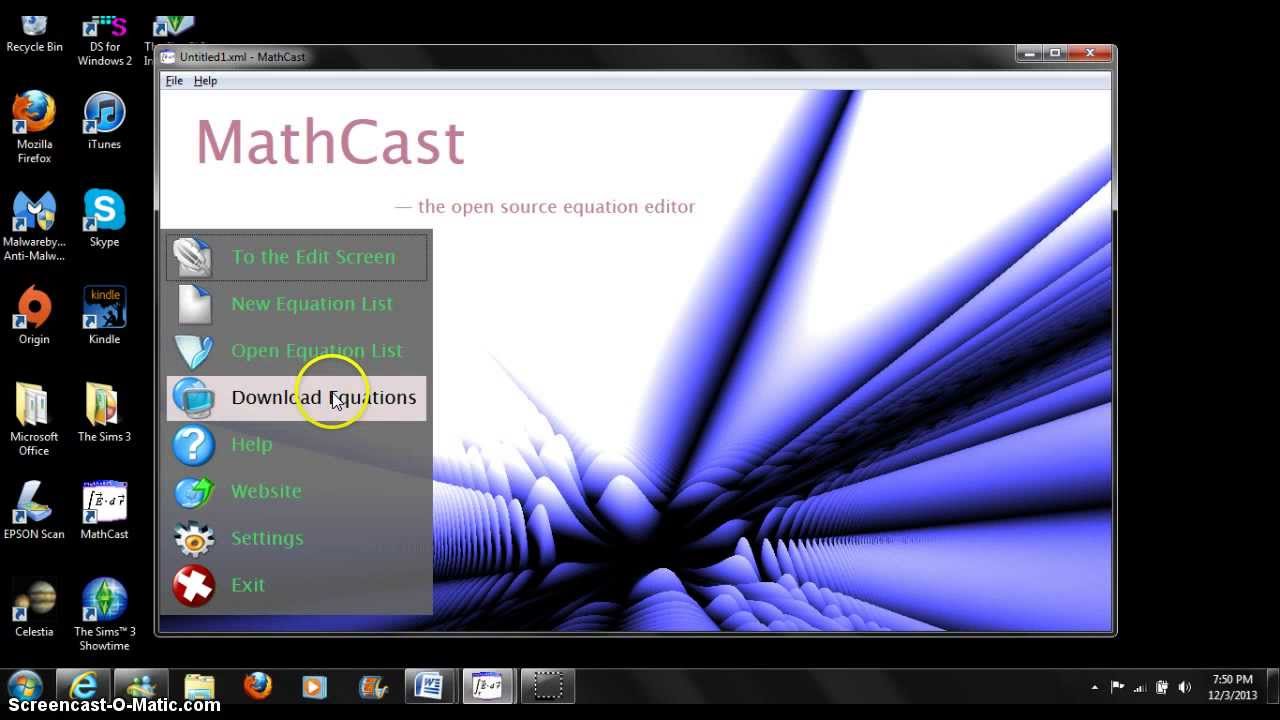 MathCast Basic Tutorial for MGMT 3610