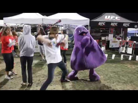 McDonald's Original Grimace Mascot t Relay for Life in Corona CA. My 18, 2013