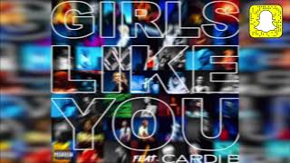 Maroon 5 - Girls Like You ft. Cardi B (Clean)