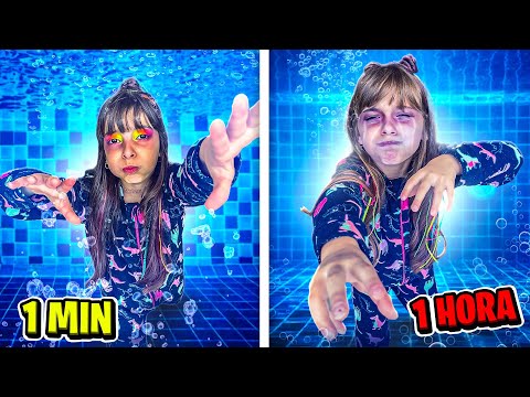 1 MINUTO 10 MINUTOS OU 1 HORA !!  DESAFIO !! - Compilado