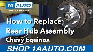 How to Replace Rear Hub 07-09 Chevy Equinox