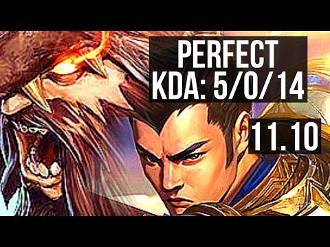 UDYR vs XIN ZHAO (JUNGLE) | 5/0/14, Rank 11 Udyr | NA Challenger | v11.10