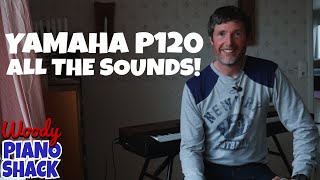 Video thumbnail for Yamaha P120 Digital Piano - All of the sounds demonstrated! by Woody Piano Shack
