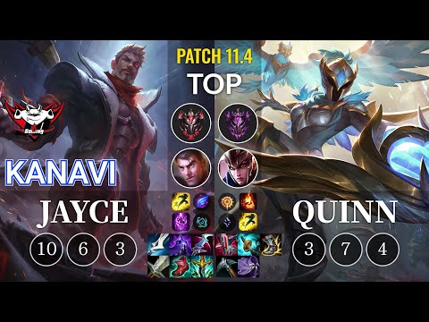 JDG Kanavi Jayce vs Quinn Top - KR Patch 11.4