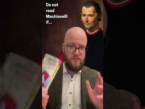 Machiavelli: Do not read Machiavelli if... #machiavelli #theprince #history #books #booktube #shorts