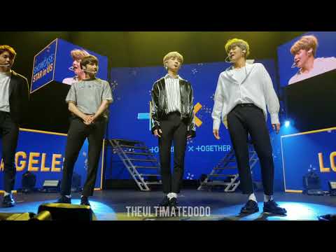 190524 Introductions + Jenga Pt 1 @ TXT Tomorrow x Together Star in US Showcase in LA Concert Fancam