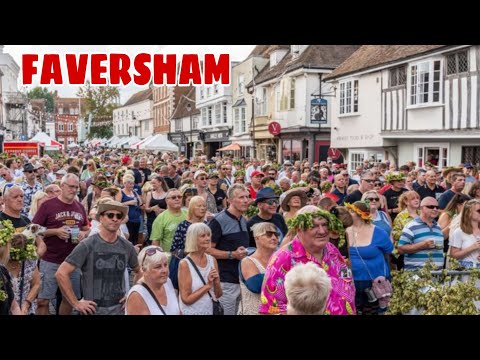 FAVERSHAM Kent UK - Faversham Town Centre on HOP FESTIVAL DAY - 4K Walking Tour 2025