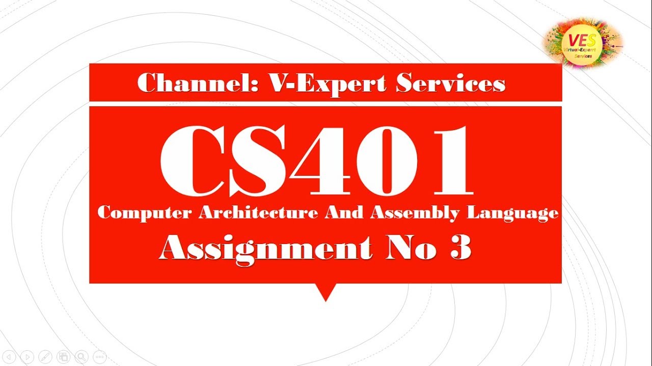 CS401-Computer Architecture And Assembly Language Assignment No 3 Solution