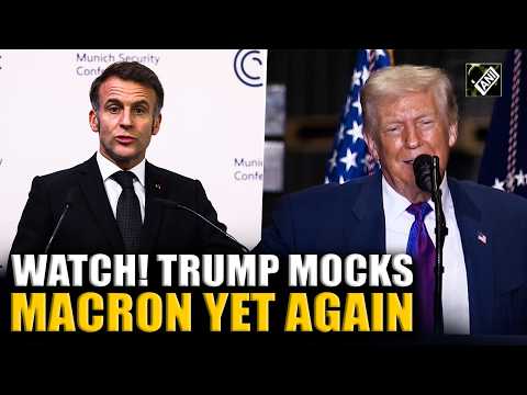 ‘No, No, No...’ U.S. Prez Trump Mocks Macron, Mimics French President during his address in Georgia