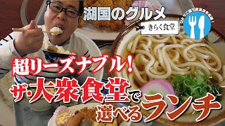 【湖国のグルメ】きらく食堂【ザ・大衆食堂で選べるランチ】