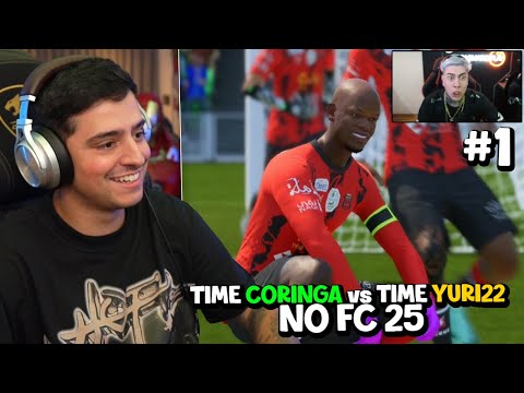 TIME CORINGA AMASSANDO O TIME DO YURI22 no FC25 PRIMEIRA PARTIDA! ep 1