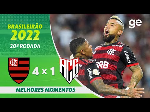 Gols e lances de Flamengo x Atlético-GO