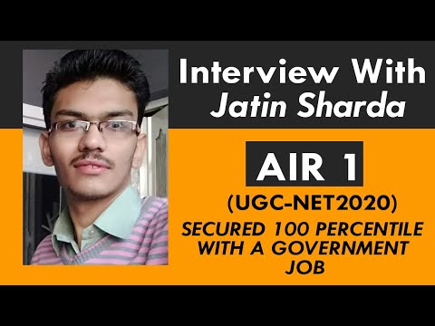 He secured AIR 1 in UGC NET with a full time government job!😱Meet Jatin: The guy with 100 percentile