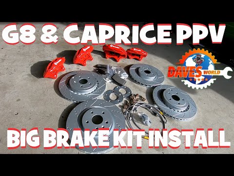 G8 Caprice PPV Big Brake CTSV swap Dave's World