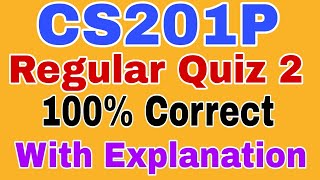 Download the video "CS201P Regular Quiz 2 2023 || CS201P Regular Quiz 2 Spring 2023"