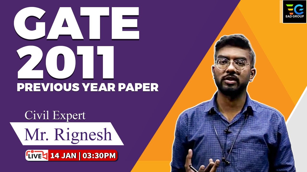 Gate 2011 Full Length Paper  | GATE 2023 Crash Course | CIVIL ENGINEERING | BY RIGNESH SIR