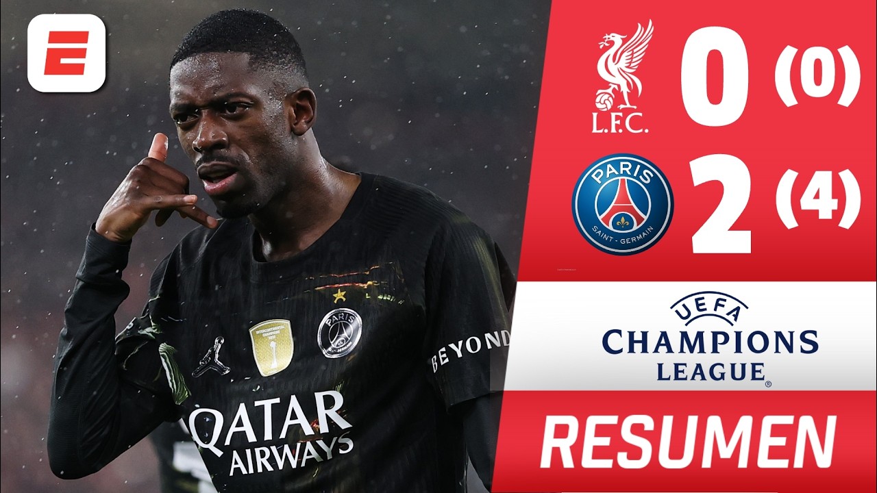 PSG ELIMINÓ al LIVERPOOL con GOLAZO de DEMBELE y avanzó a semifinales de Champions League