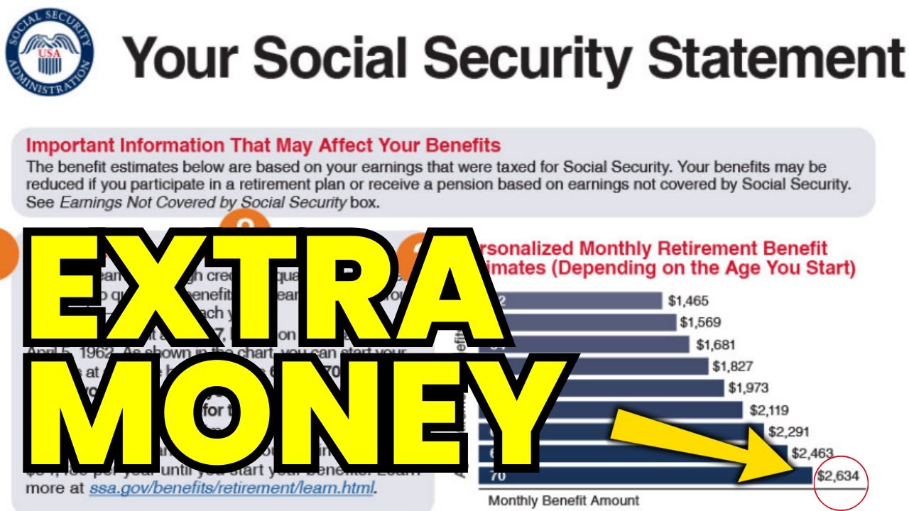 Get More Money Than What Your Social Security Statement Shows