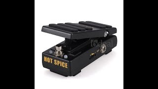 Video thumbnail for Pedal Caline wah /volume Hot spice vs Vox 847a by Wallas guimaraes