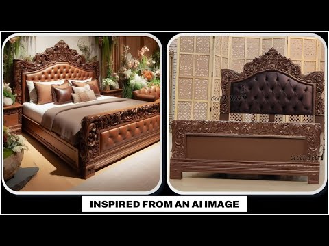 YT1055 AI-Generated to Handcrafted Luxury – Queen Size Bed Unveiled! Video