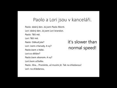 shadowing Czech - formal first meeting conversation