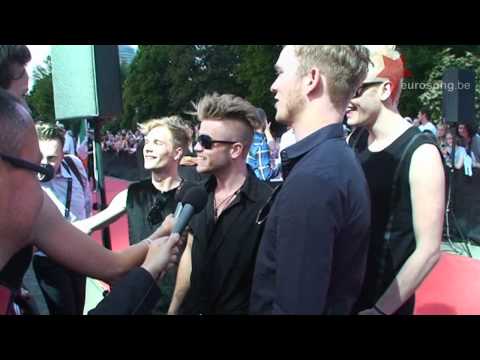 Interview A Friend In London Denmark Eurovision 2011 on the red carpet in Düsseldorf