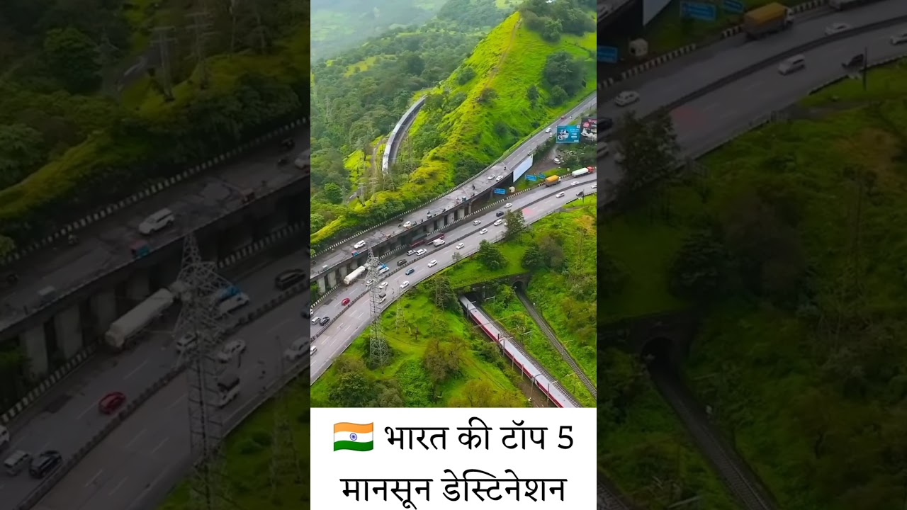 Top 5 Monsoon Destinations in India #shortsfeed #shortvideo #factshorts #facts #shorts #viralvideo