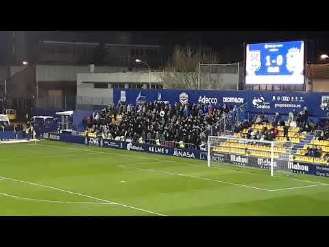CF Fuenlabrada ultras at Estadio Santo Domingo in Alcorcón