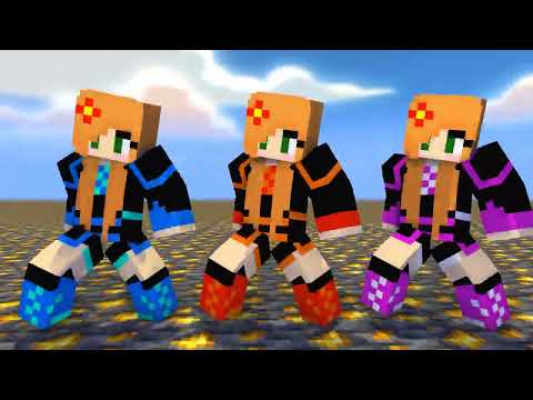 MONSTER SCHOOL :DUN DUN ALEX ELEMENTAL SISTERS - MINECRAFT ANIMATION