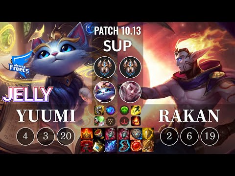 AF Jelly Yuumi vs Rakan Sup - KR Patch 10.13