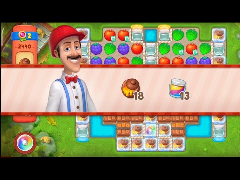 Gardenscapes Level 2440 Walkthrough "No Boosters Used"