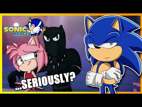 AMY?! SERIOUSLY?! Sonic Reacts Black Panther Vs Sonic - Cartoon Beatbox Battles