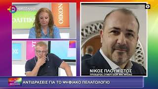 ΑΝΤΙΔΡΑΣΕΙΣ ΓΙΑ ΤΟ ΨΗΦΙΑΚΟ ΠΕΛΑΤΟΛΟΓΙΟ ΝΙΚΟΣ ΠΛΟΥΜΙΣΤΟΣ 01 07 2025