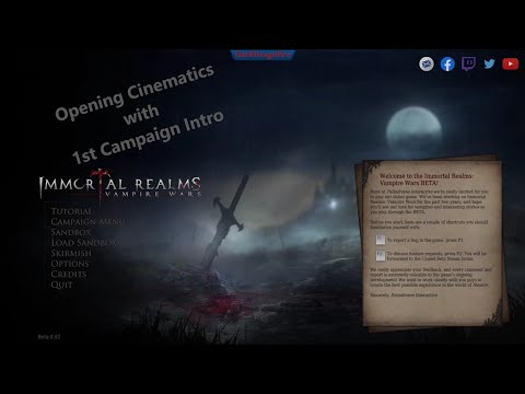 Immortal Realms: Vampire Wars Beta - Opening Cinematic + Campaign Intro [ ENG ]