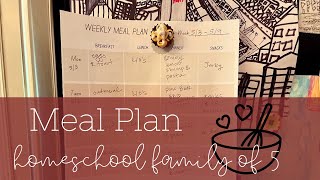 Weekly Meal Plan With Me